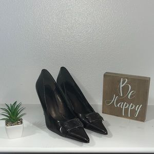 Nine West dark brown heels